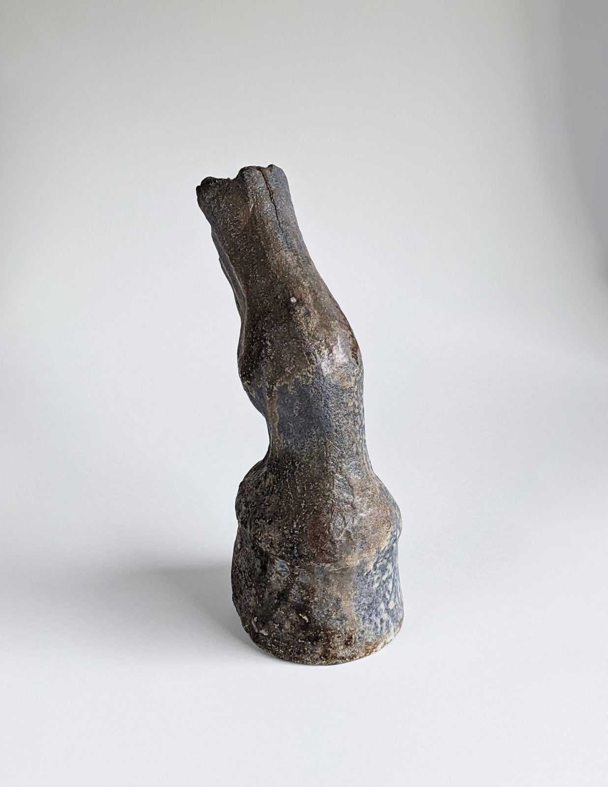 wood fired horse hoof ceramic sculpture 