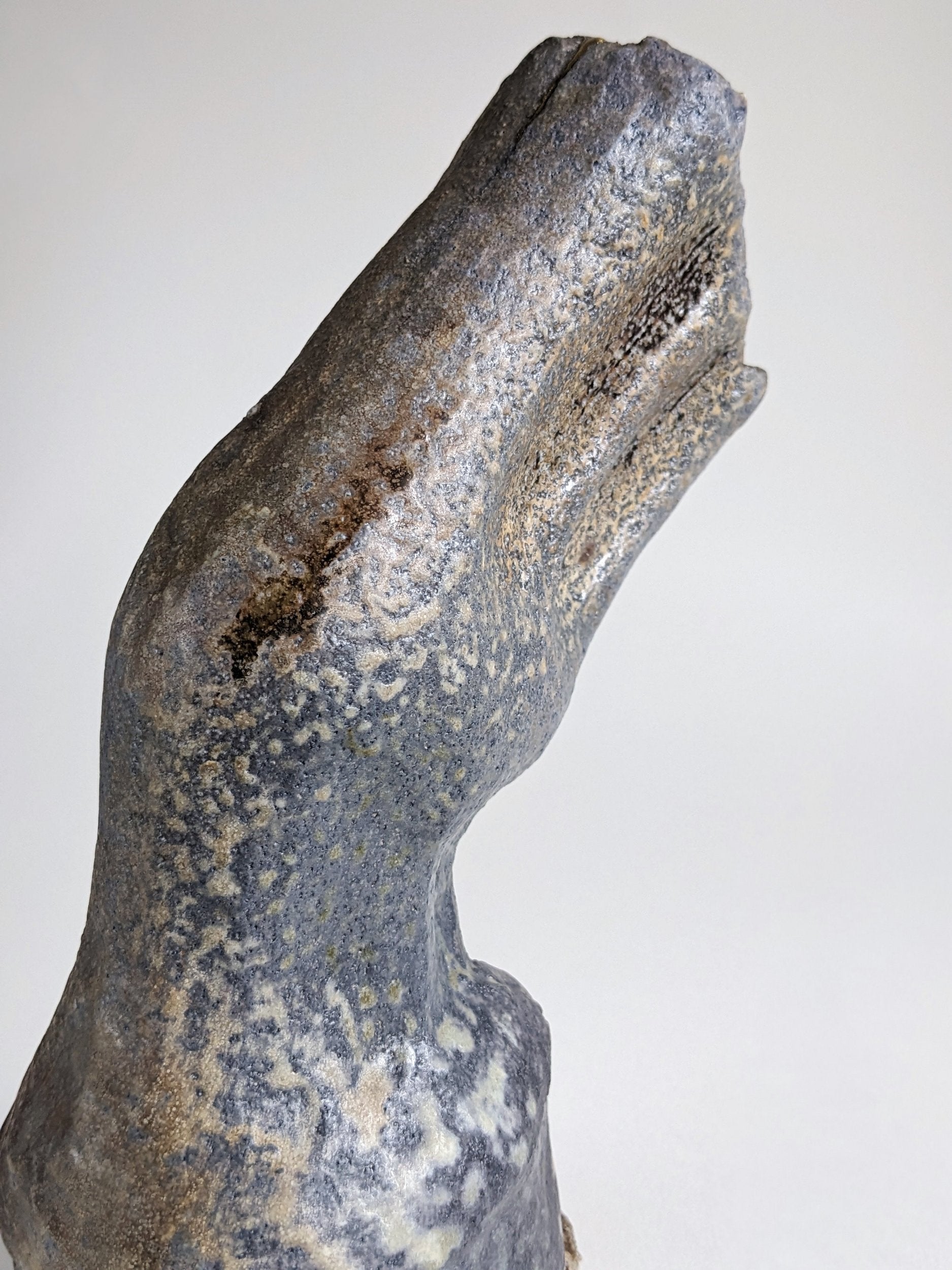 Details of horse hoof ceramic sculpture