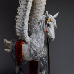 Pegasus air dry clay sculpture free standing