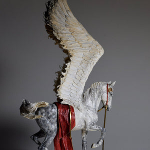 Pegasus air dry clay sculpture free standing